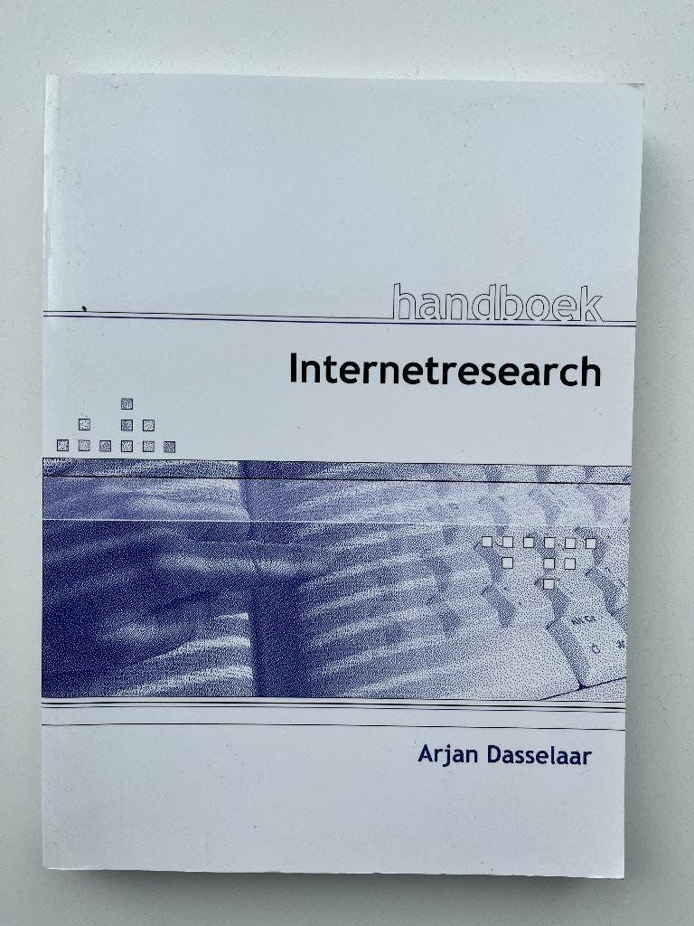 Handboek Internetresearch, Ophalen of Verzenden, Zo goed als nieuw, Internet of Webdesign