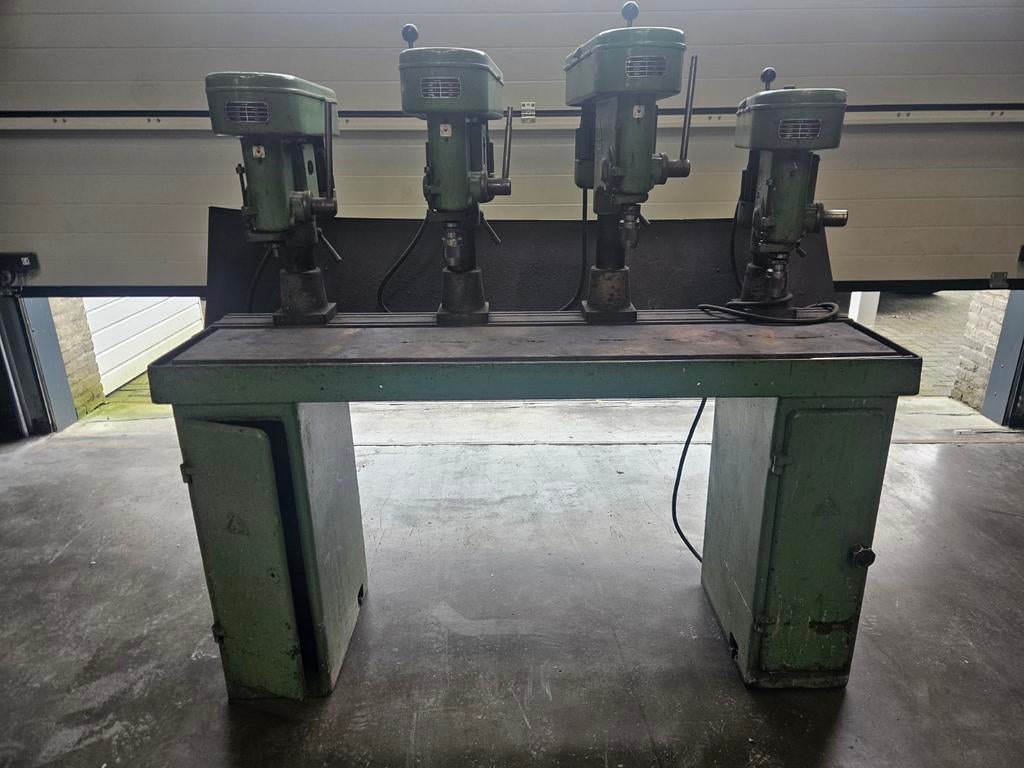 Industriële Kolomboormachine - 4 Boorkoppen, Ophalen of Verzenden, Gebruikt, 600 watt of meer, Kolomboormachine