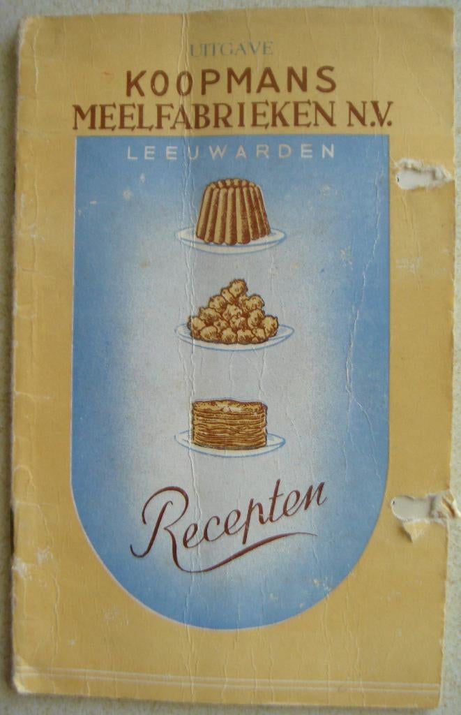 kookboekje Koopmans Meelfabrieken N.V. Leeuwarden € 2,50, Ophalen of Verzenden, Gelezen, Nederland en België