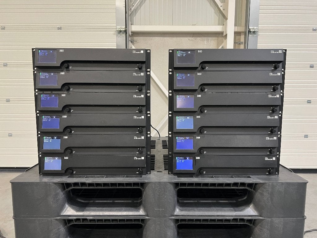 d&b audiotechnik D80 4x4000W/4Ohm amplifier (8x), Gebruikt, Overige typen, Ophalen of Verzenden, 150 watt of meer