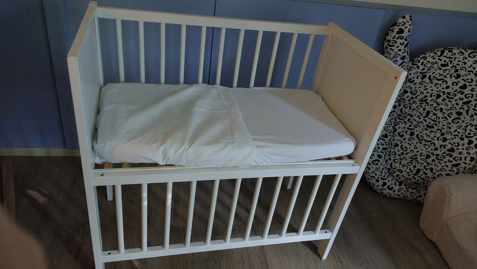Witte co-sleeper/ledikantje, Kinderen en Baby's, Ophalen, Gebruikt, Ledikant