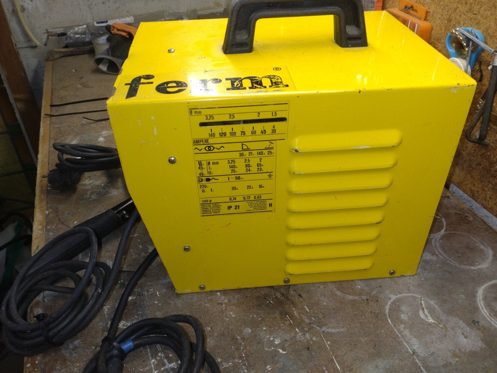 Ferm 140 Ampère Elektrode Lasapparaat - Gebruikt, Ophalen of Verzenden, Gebruikt, Minder dan 150 ampère, Elektroden