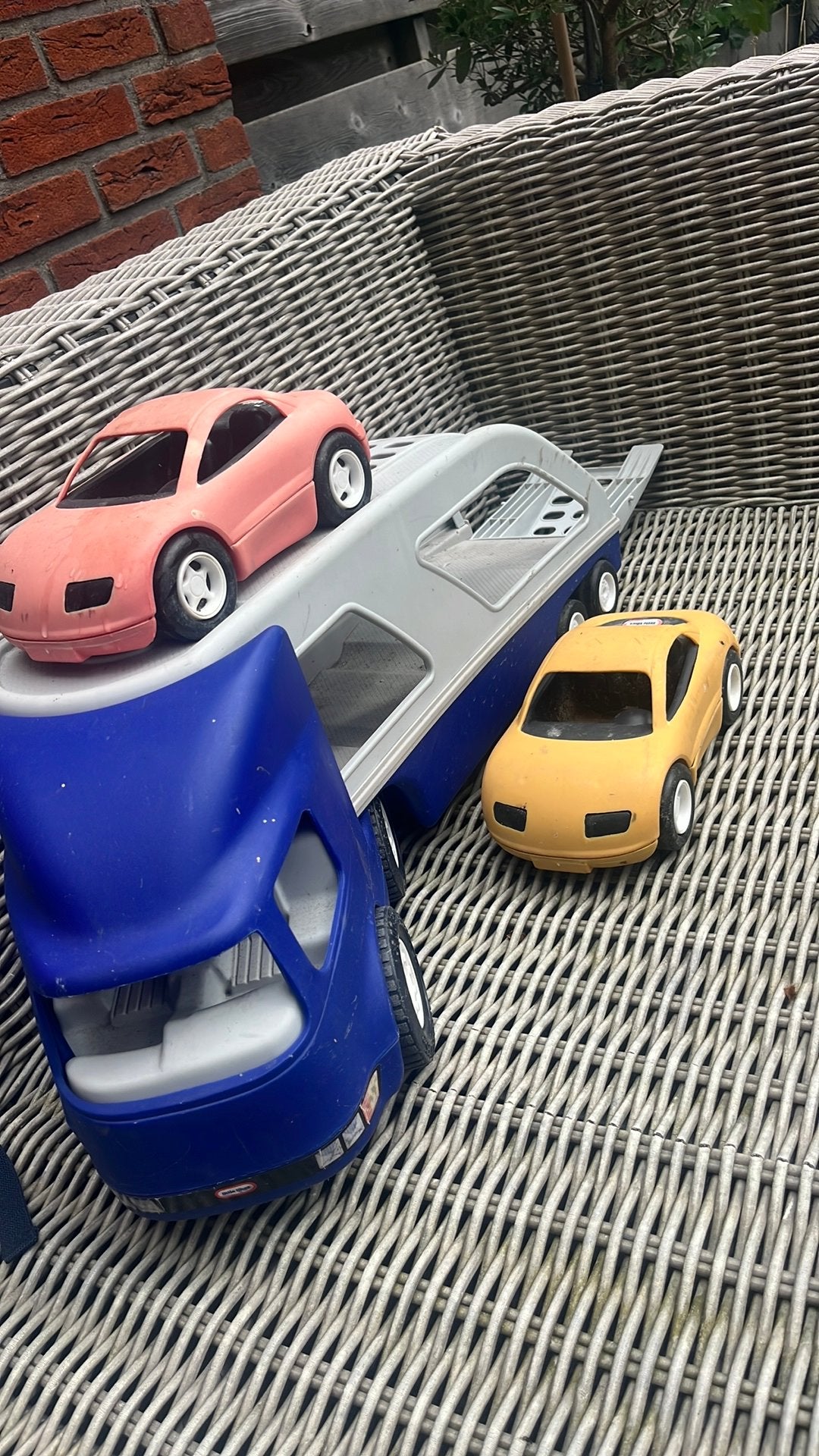 Little tikes vrachtwagen met oplegger, Kinderen en Baby's, Speelgoed | Speelgoedvoertuigen, Ophalen, Zo goed als nieuw