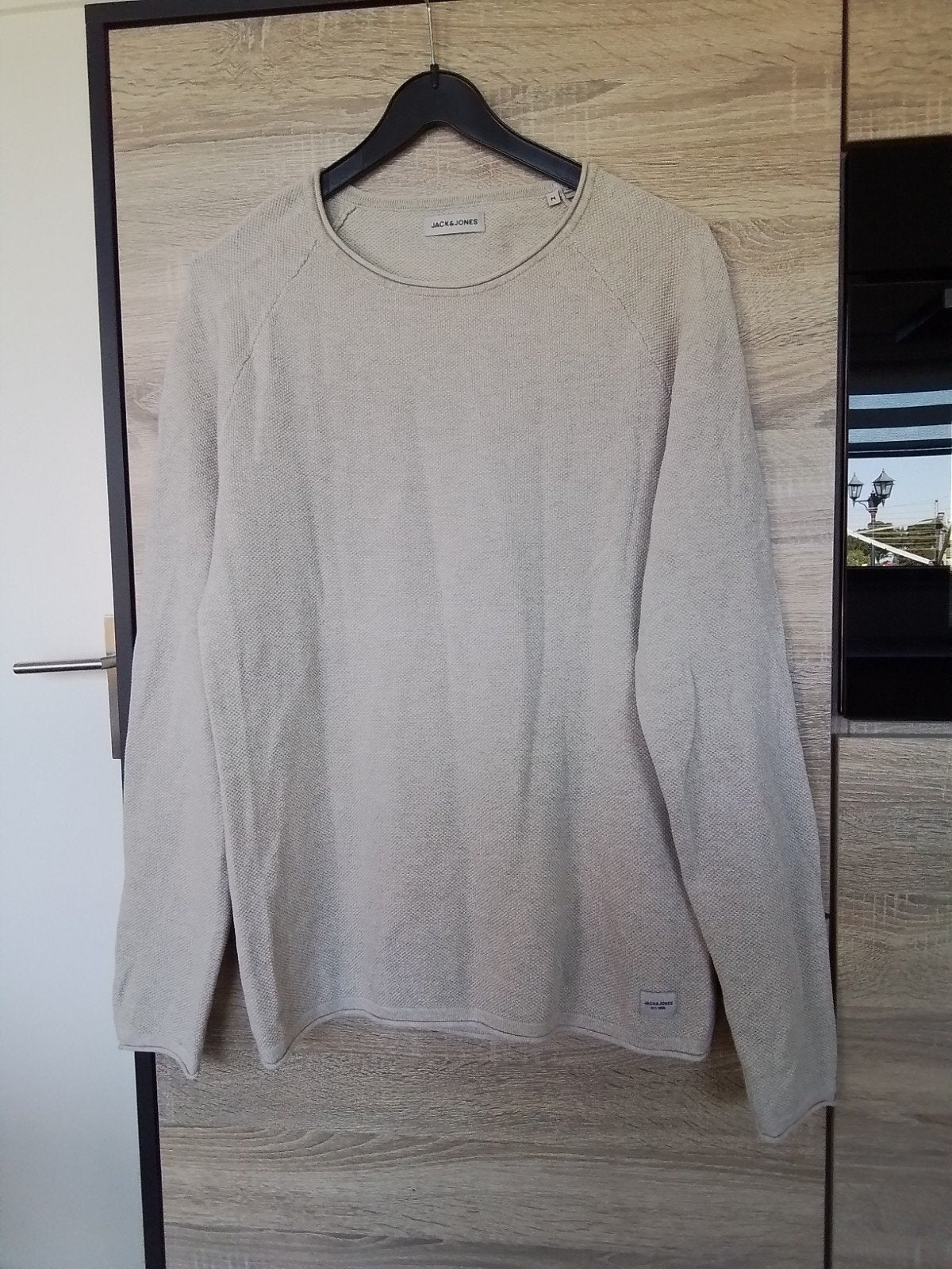 beige shirt, trui Jack & Jones mt M, Maat 48/50 (M), Beige, Ophalen of Verzenden, Zo goed als nieuw