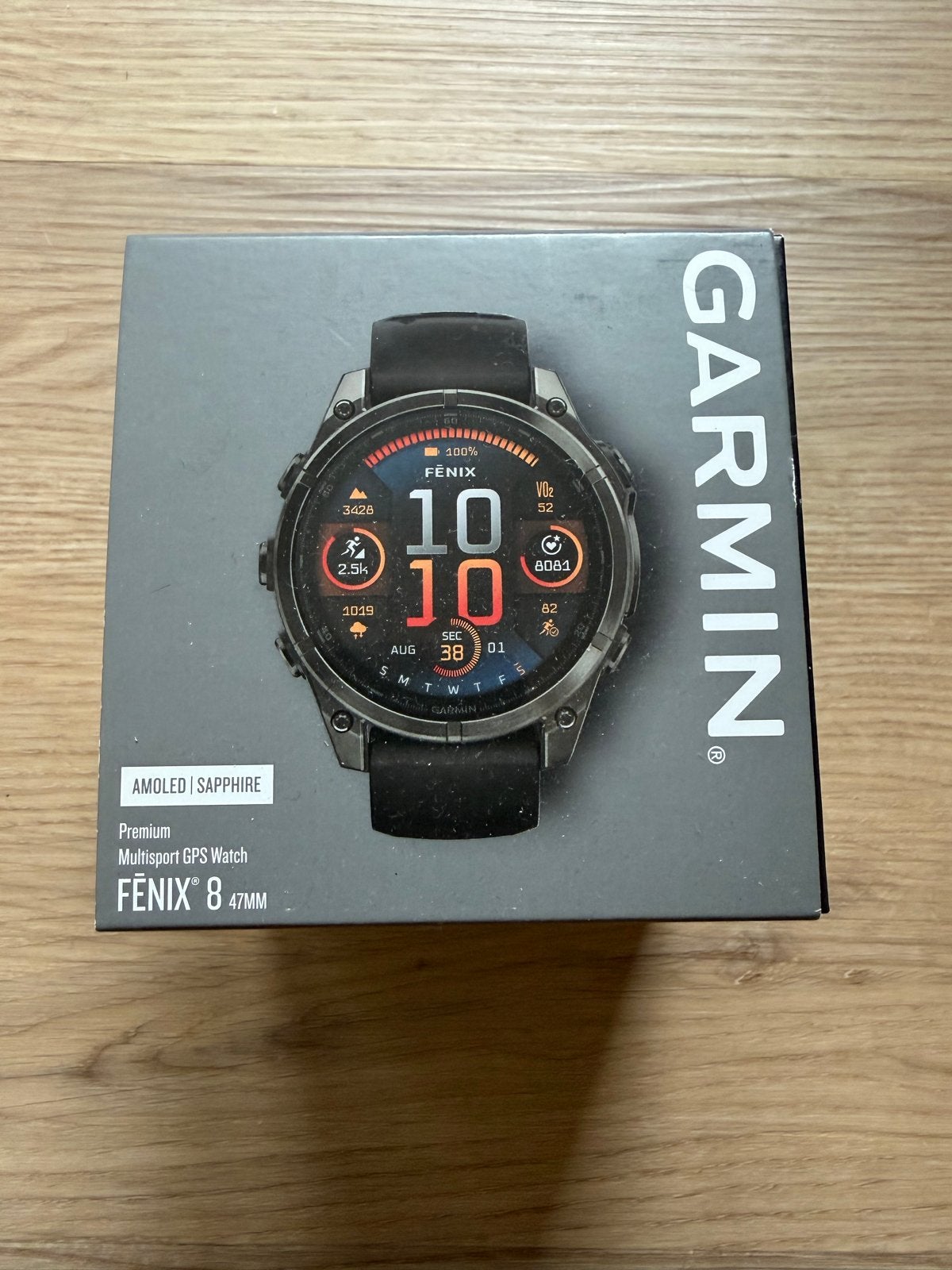 Garmin Fenix 8 47mm AMOLED | Sapphire Multisport GPS Watch, Sieraden, Tassen en Uiterlijk, Ophalen of Verzenden, Waterdicht, Afstand