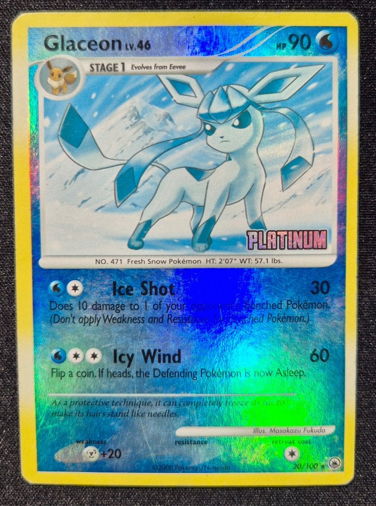 Glaceon Lv.46 (BKPPR MD 20), Ophalen of Verzenden, Gebruikt, Losse kaart, Foil