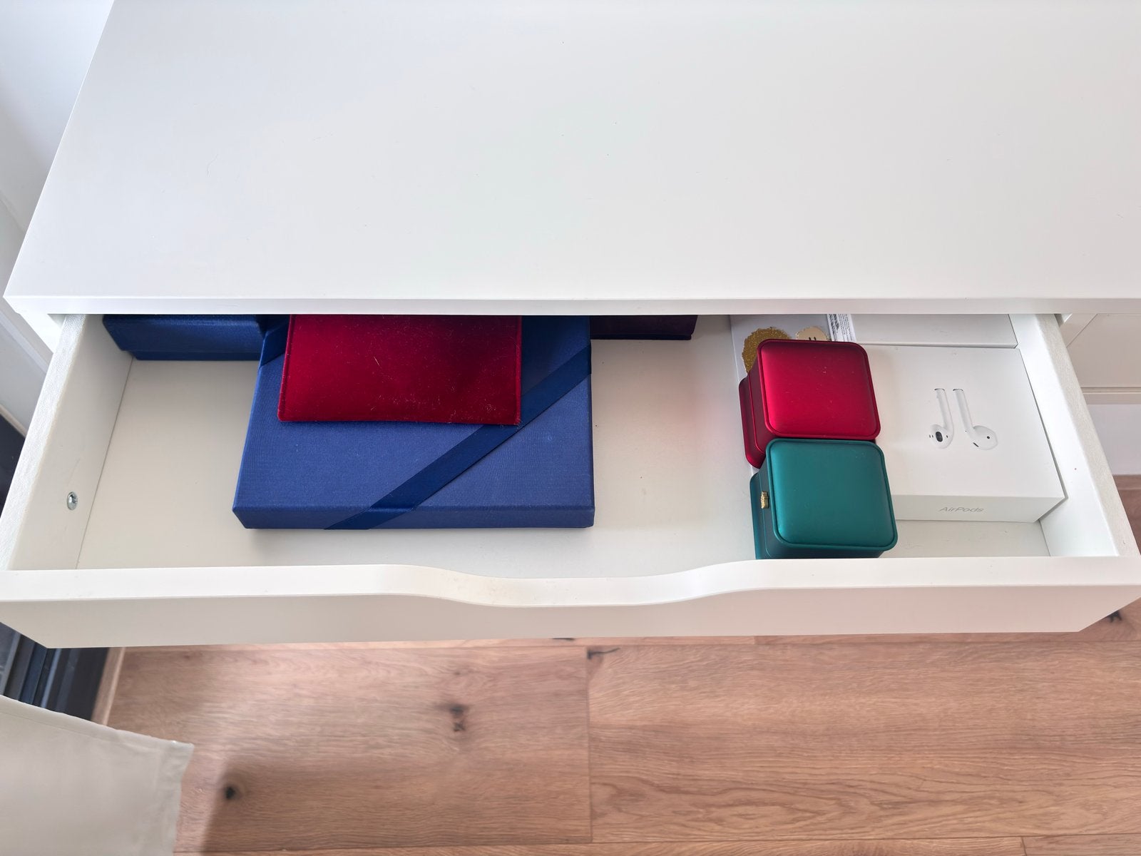 IKEA EKBY ALEX wandplank met lades - Wit, zo goed als nieuw, Ophalen, Overige materialen, 100 tot 150 cm, Zo goed als nieuw