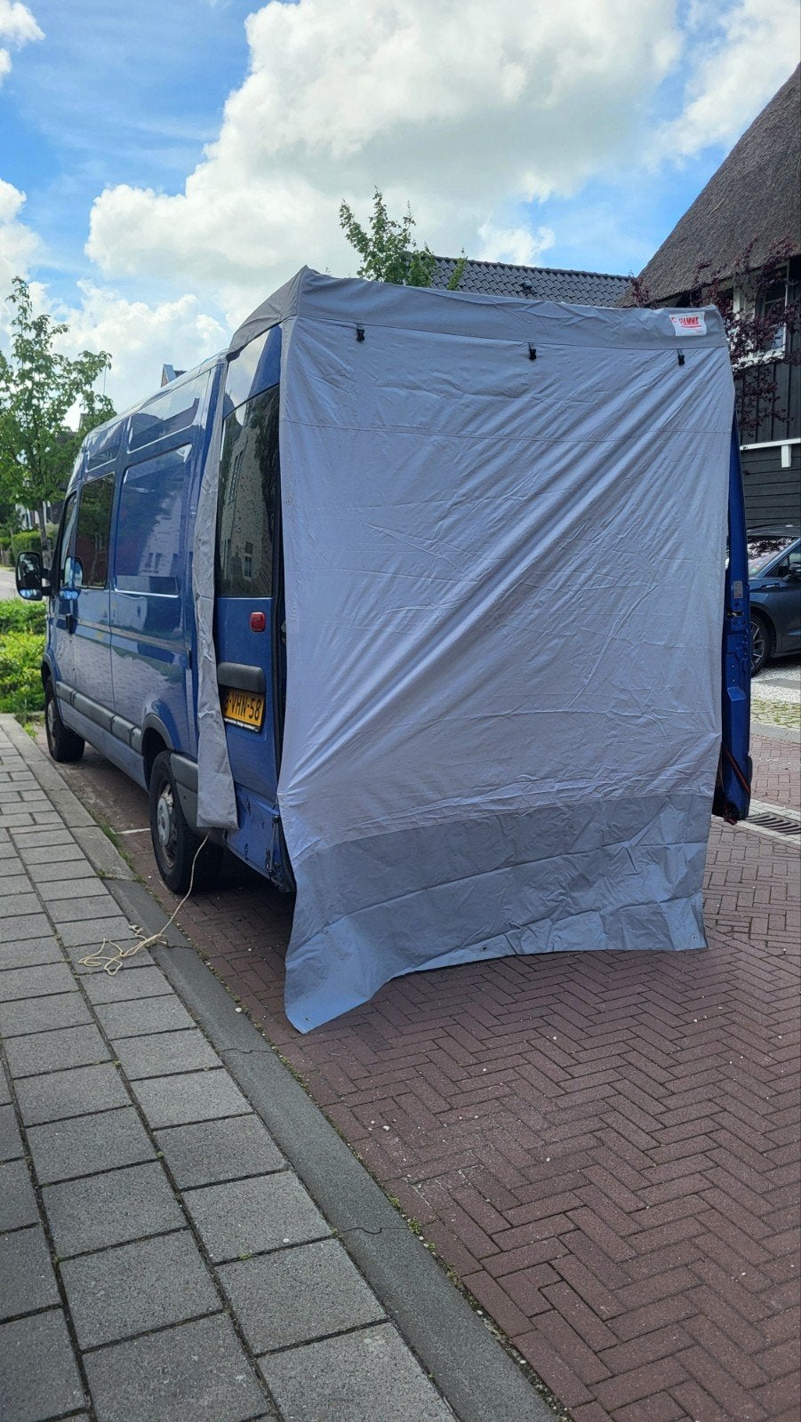 Fiamma Achterdeurtent voor Fiat Ducato, Nissan Interstar, Ophalen, Zo goed als nieuw