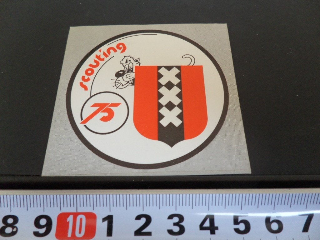 sticker Scouting Amsterdam 75, Ophalen, Zo goed als nieuw