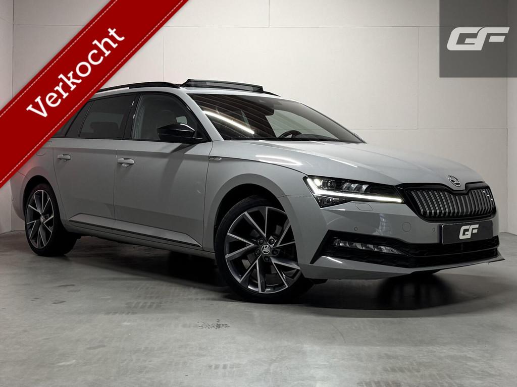 Skoda Superb Combi 1.4 TSI iV Sportline Pano Canton Camera T, Auto's, Skoda, Gebruikt, 4 cilinders, Met garantie (alle), Hybride Elektrisch/Benzine