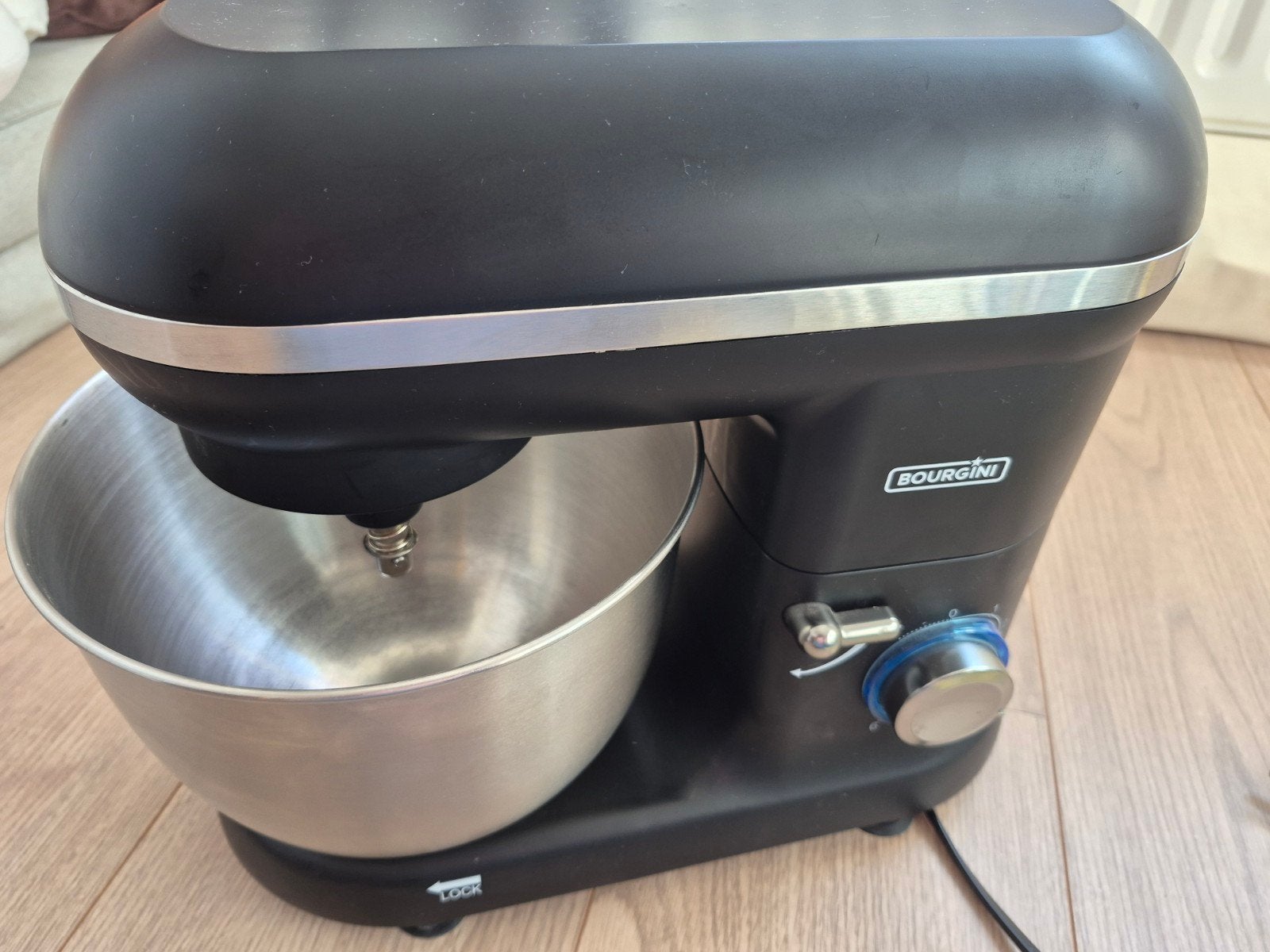 Bourgini Keukenmachine - Zwart met RVS kom, 3 tot 4 liter, Ophalen, Gebruikt, 3 snelheden of meer