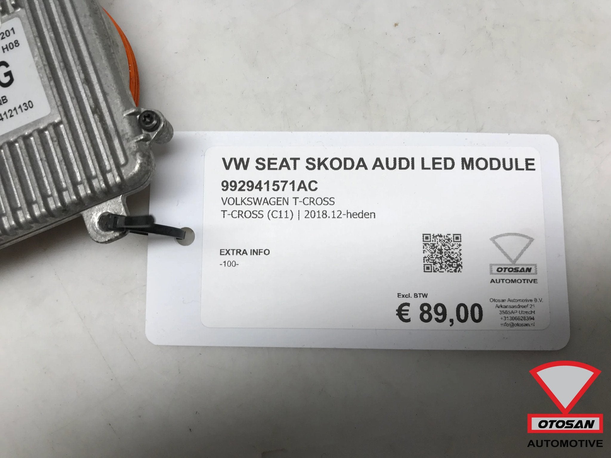 VW Seat Skoda Audi Koplamp LED Module Ballast 992941571AC, Gebruikt, Volkswagen, Volkswagen AG, Berliner Ring 2
38440  Wolfsburg, DE