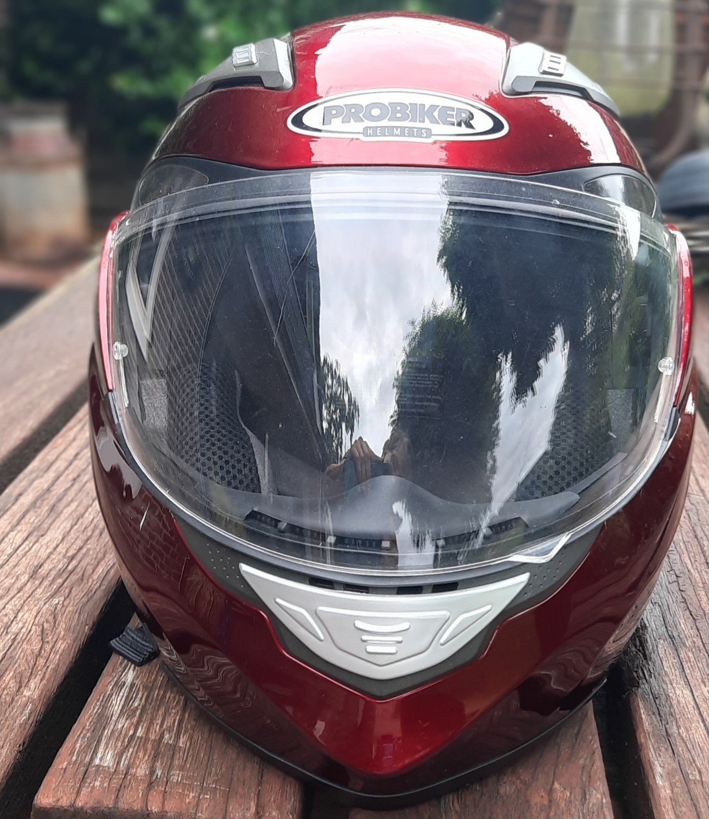 Probiker helm met dubbel vizier - zo goed als nieuw, Overige merken, M, Dames, Ophalen of Verzenden