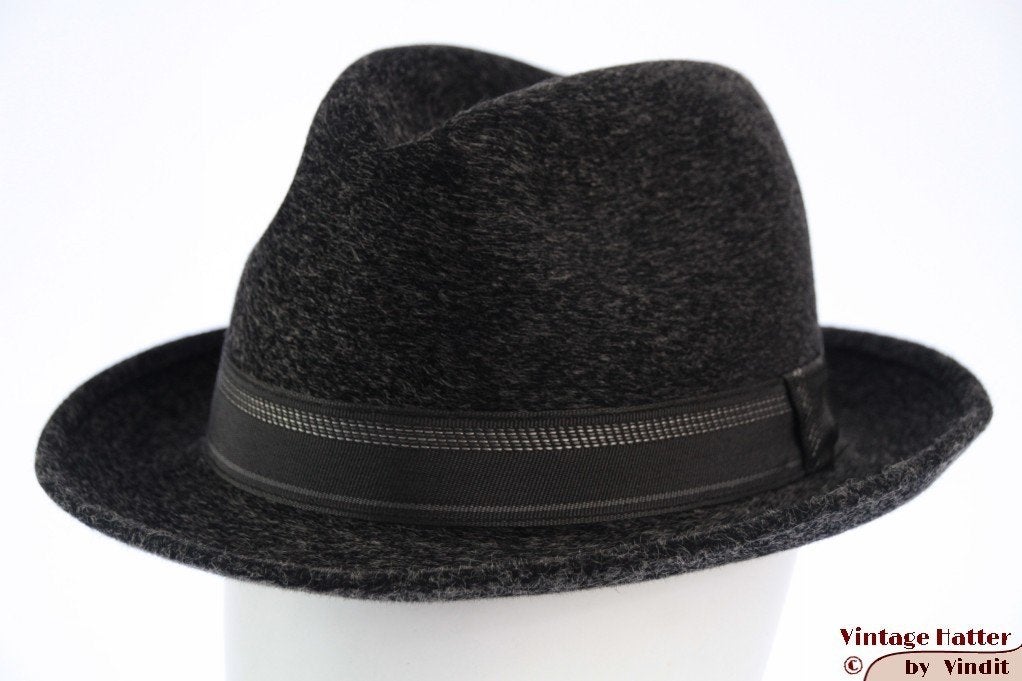 Vintage Gleufhoed Canda grijs haarvilt 57,5 gratis verzenden, Kleding | Heren, Hoed, Ophalen of Verzenden, Canda (C and A = C&A)