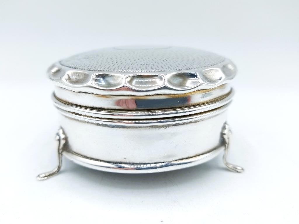 Zilveren ringdoosje, Engeland, 1911, Verzenden, Zilver