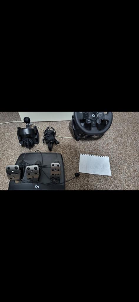 Logitech G923 racestuur met pedalen en shifter, Racestuur, Gebruikt, Force feedback, Logitech
