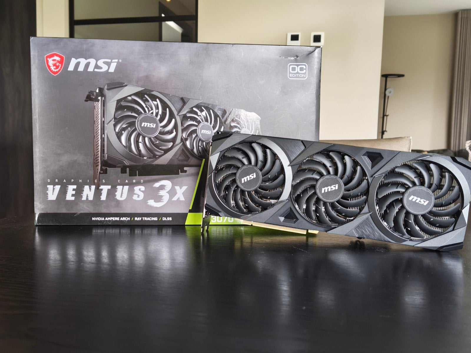 MSI GeForce RTX 3070 Ventus 3X OC edition, Computers en Software, Videokaarten, Zo goed als nieuw, Nvidia, PCI-Express 4.0, GDDR6