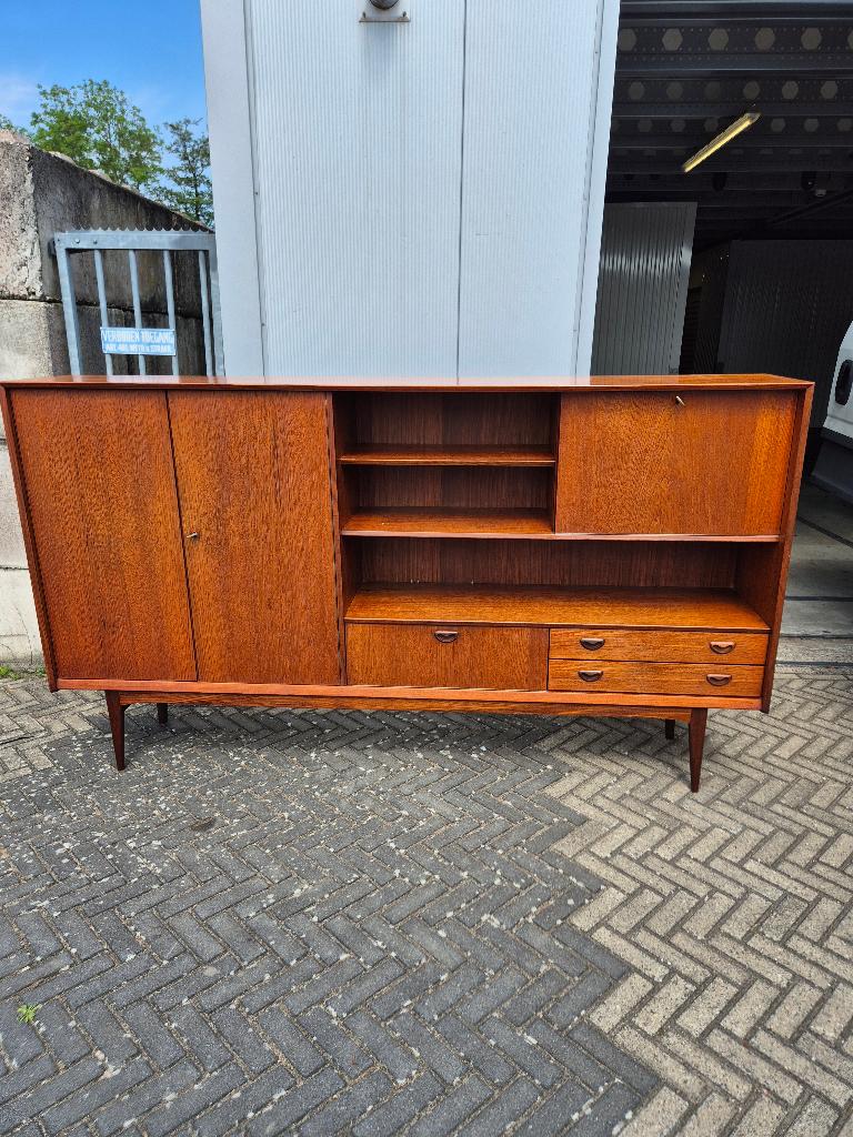 Vintage Louis van teeffelen kast, Ophalen, Gebruikt, Teakhout, Minder dan 150 cm