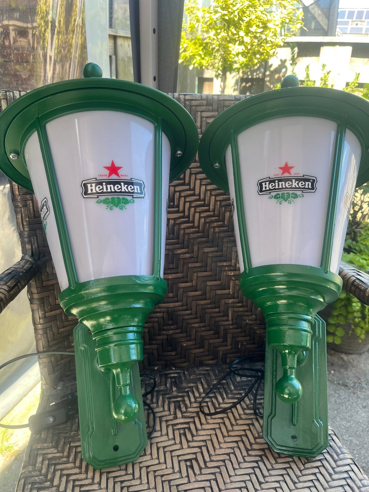 Heineken lantaarns/Heineken lamp/Mancave, Ophalen, Gebruikt, Heineken