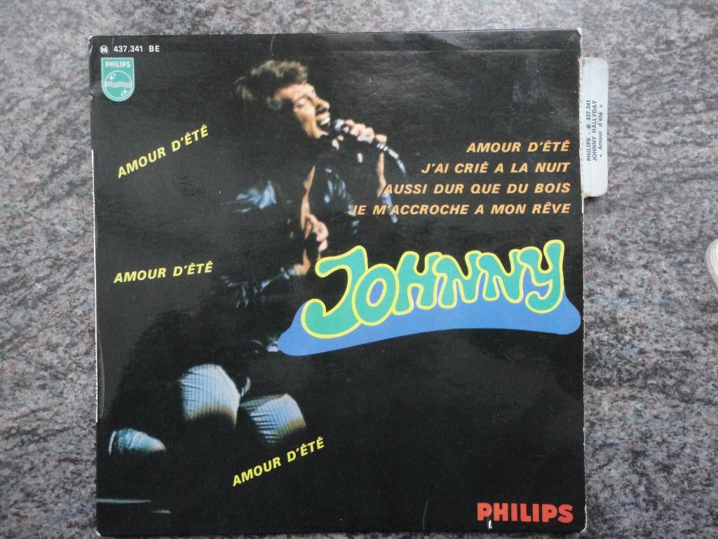 Johnny Hallyday - Amour d'eté France EP 1967 FH, Cd's en Dvd's, Gebruikt, 7 inch, Ophalen of Verzenden, Pop