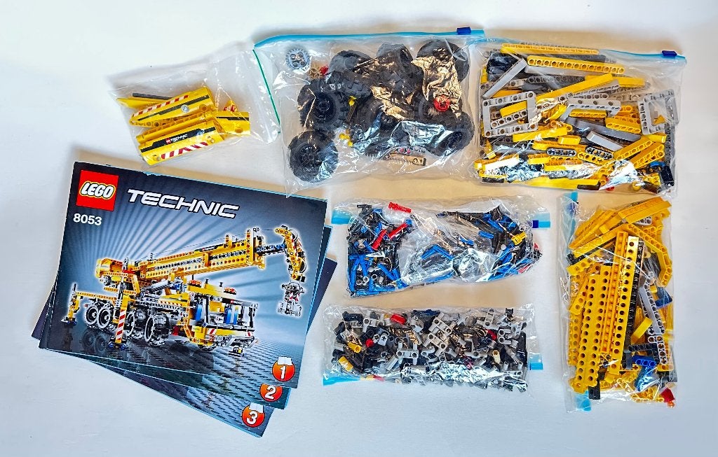 LEGO Technic MK Mobile Crane (8053) Kraanwagen, compleet, Lego, Ophalen of Verzenden, Zo goed als nieuw, Complete set