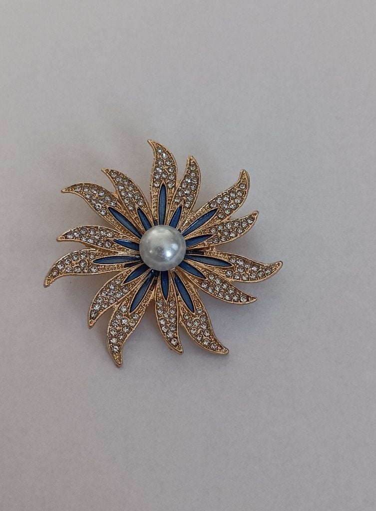 Bloem broche, Overige materialen, 4 tot 7 cm, Overige kleuren, Nieuw