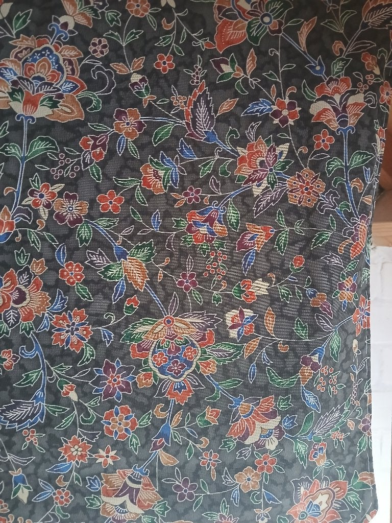 Traditionele Japanse Kimono red black flower, Ophalen of Verzenden