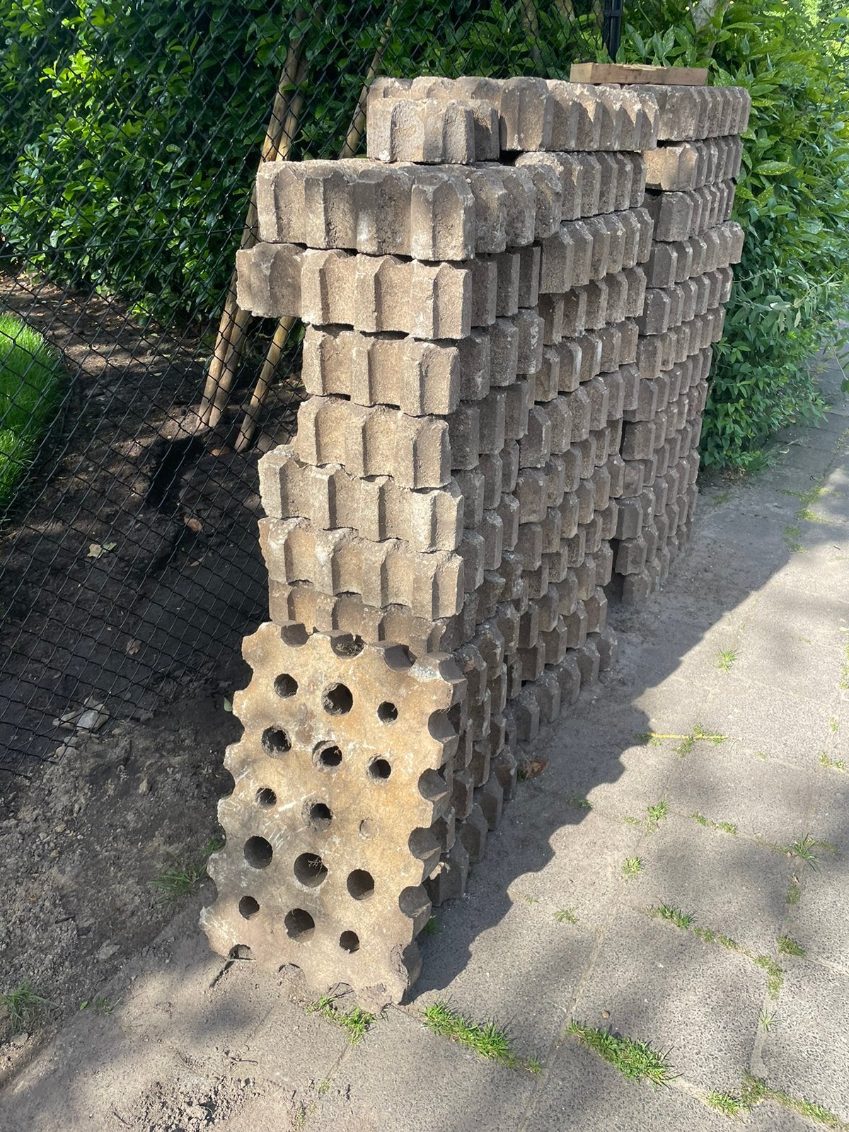 Grastegels 60x40cm GRATIS, Tuin en Terras, Ophalen, Zo goed als nieuw, Minder dan 10 meter