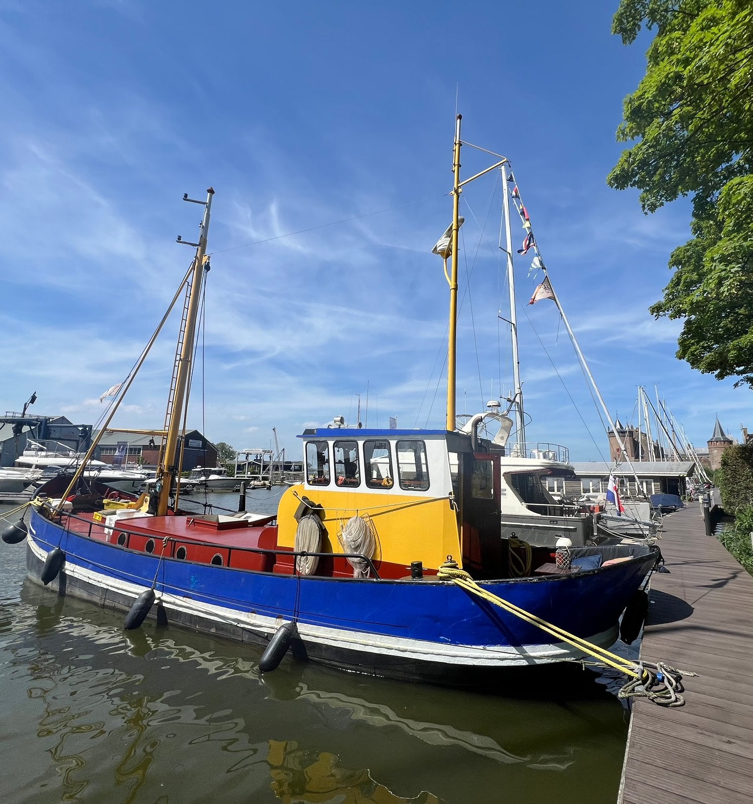 Unieke garnalenkotter WR 53 in Oude Haven Spakenburg, Ophalen, Zo goed als nieuw, Elektrisch