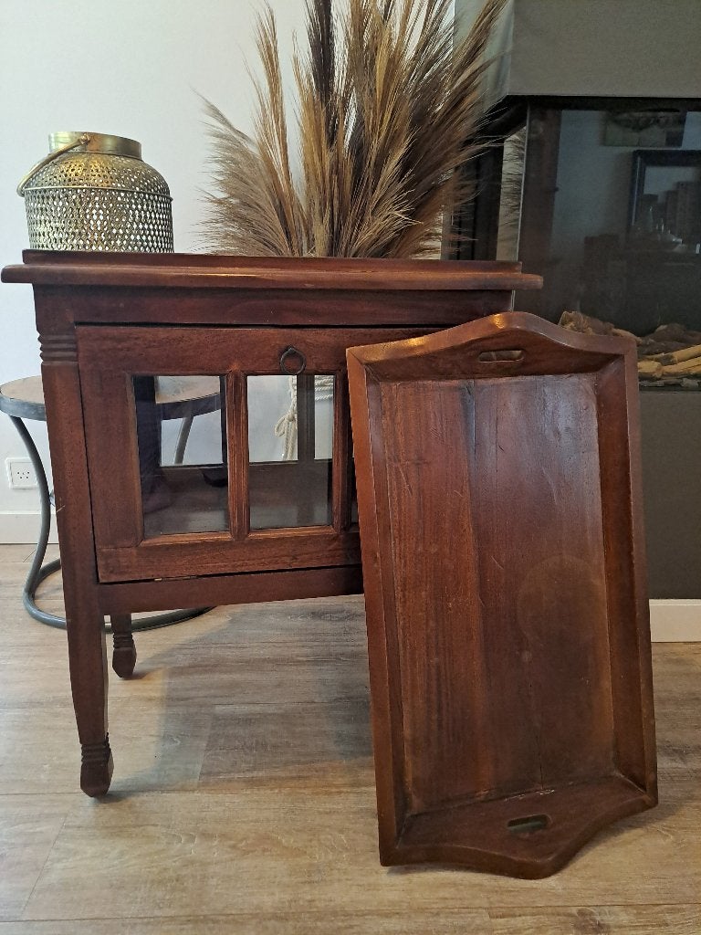 Theekastje teak, Ophalen, Gebruikt