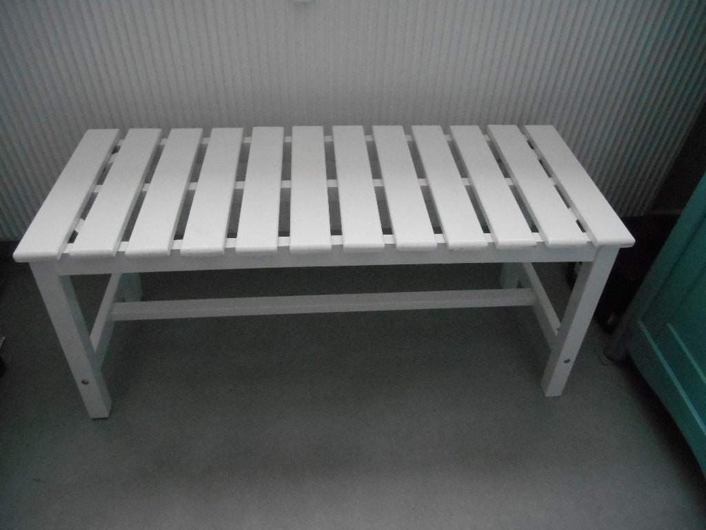 heel mooi   stevig houten bankje 90 breed, Ophalen