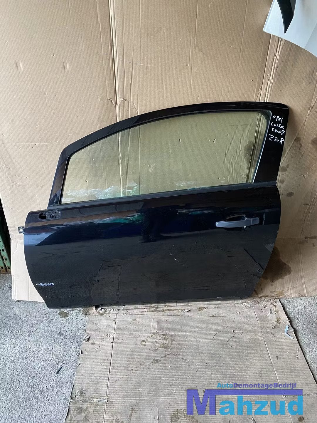 OPEL CORSA D ZWART Z20R Links linker deur portier slot raam, Gebruikt, Deur, Opel Automobile GmbH, Ophalen of Verzenden