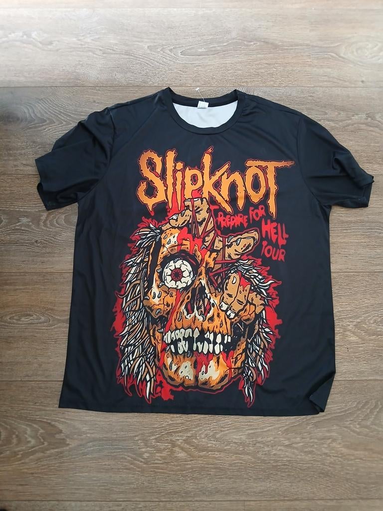 Nieuw. Slipknot 'Prepare For Hell Tour print  ' T-shirt  XXL, Zwart, Nieuw, Overige maten, Ophalen of Verzenden