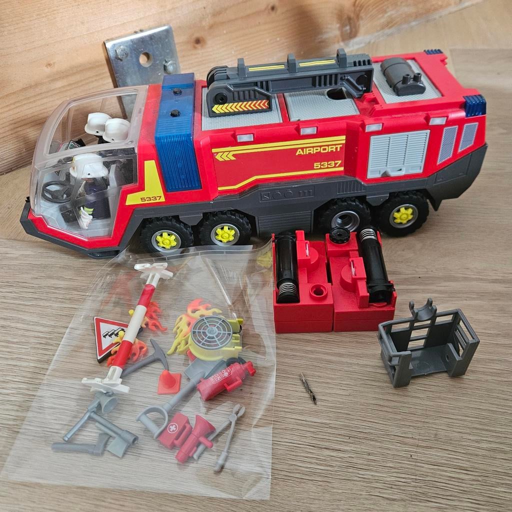 Playmobil Airport Brandweerwagen 5337, Ophalen of Verzenden, Zo goed als nieuw, Complete set