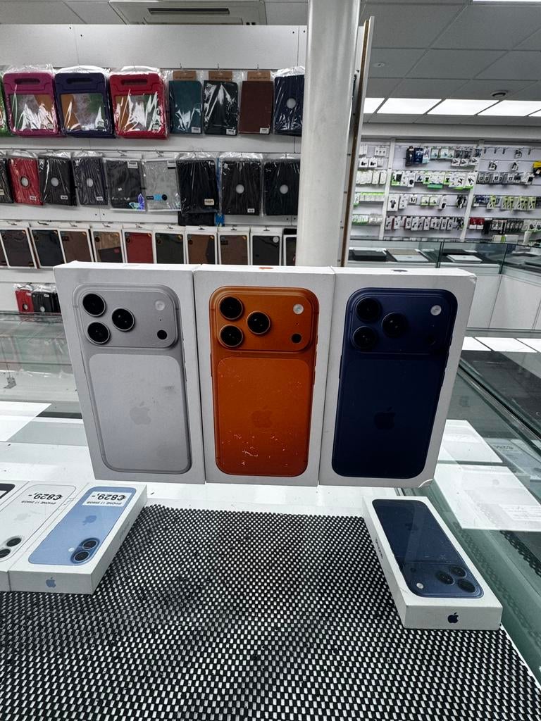 iPhone 17 Pro Max / 17 Pro / 17 / 16 / 15 /14 Nieuw in doos, 256 GB, Overige modellen, Zwart, Nieuw