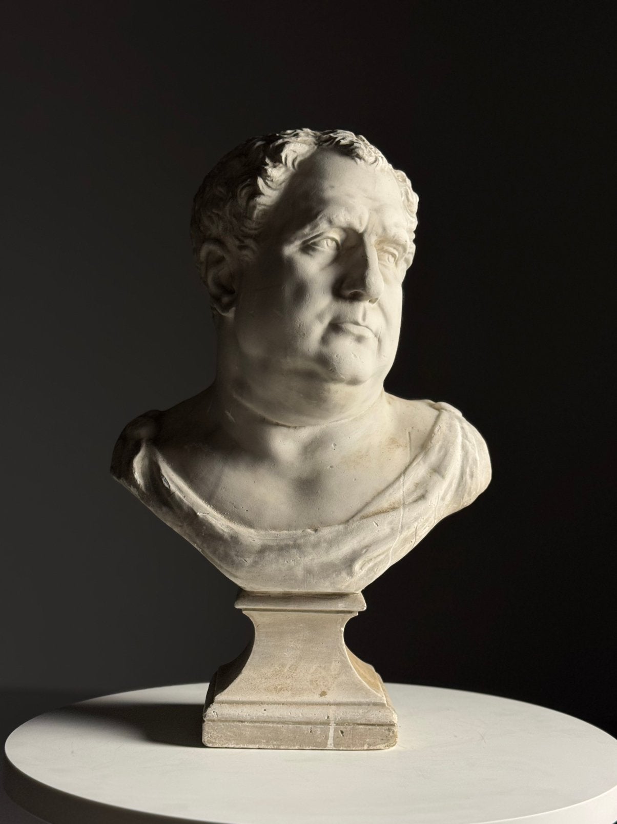 Buste van Vitelius Romeins Gips 20e eeuw, Ophalen, Zo goed als nieuw