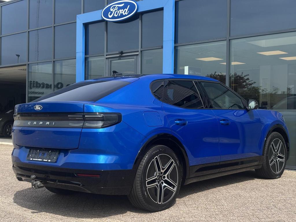 Ford Capri Premium Extended Range AWD 79 kWh Elek. Trekhaak, Automaat, Blauw, Leder en Stof, 340 pk