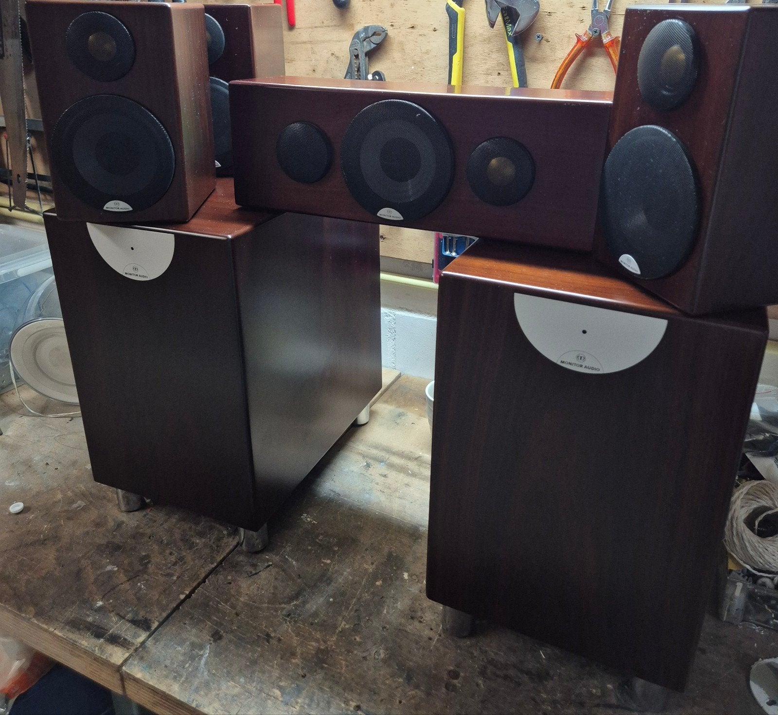 Monitor Audio Radius 90, 180, 360 Speakerset - Gebruikt, Gebruikt, Speakerset, Ophalen of Verzenden, Monitor Audio