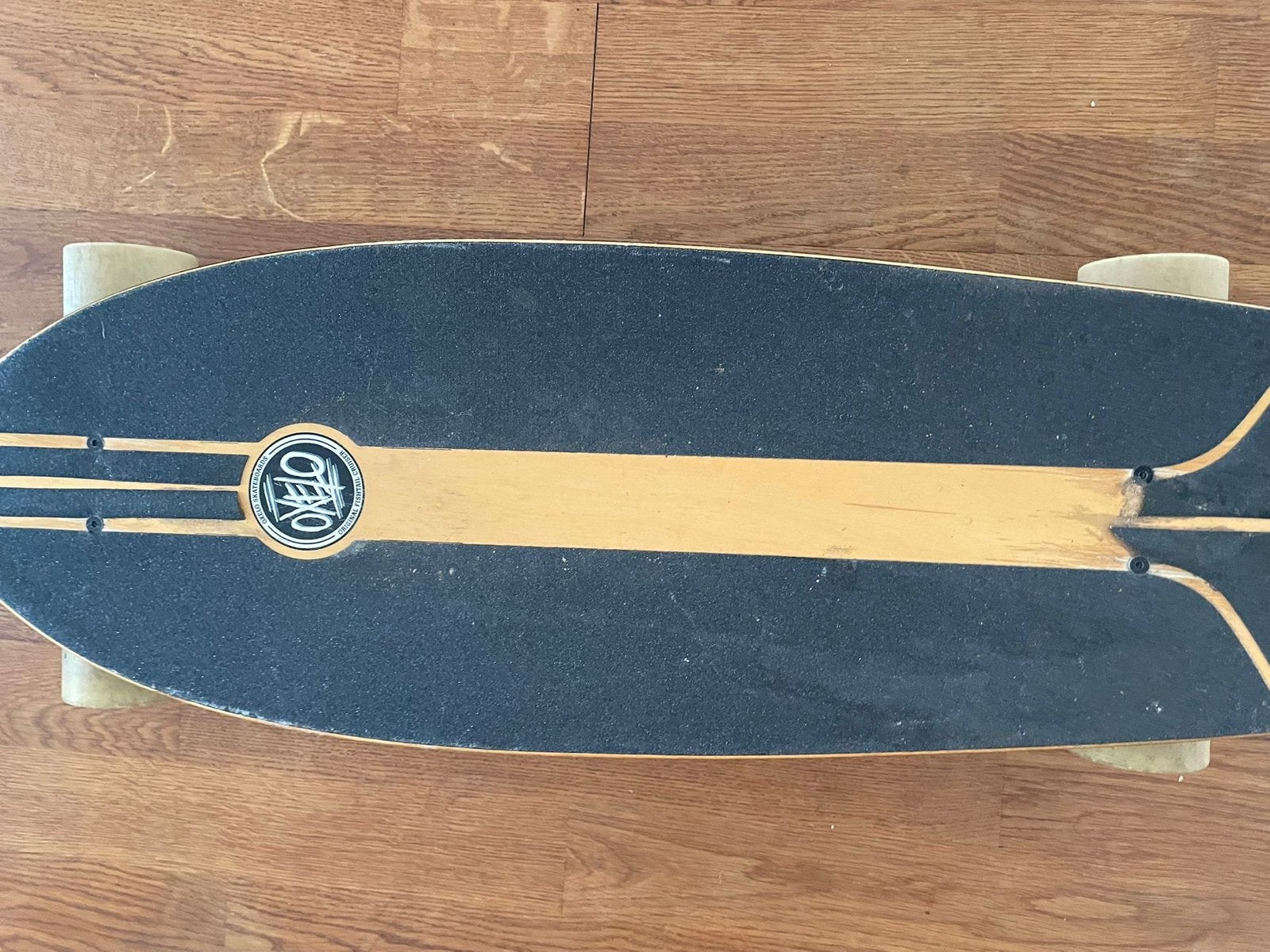 Oxelo Original Fishtail Cruiser Skateboard, Sport en Fitness, Skateboarden, Ophalen, Gebruikt, Skateboard, Longboard