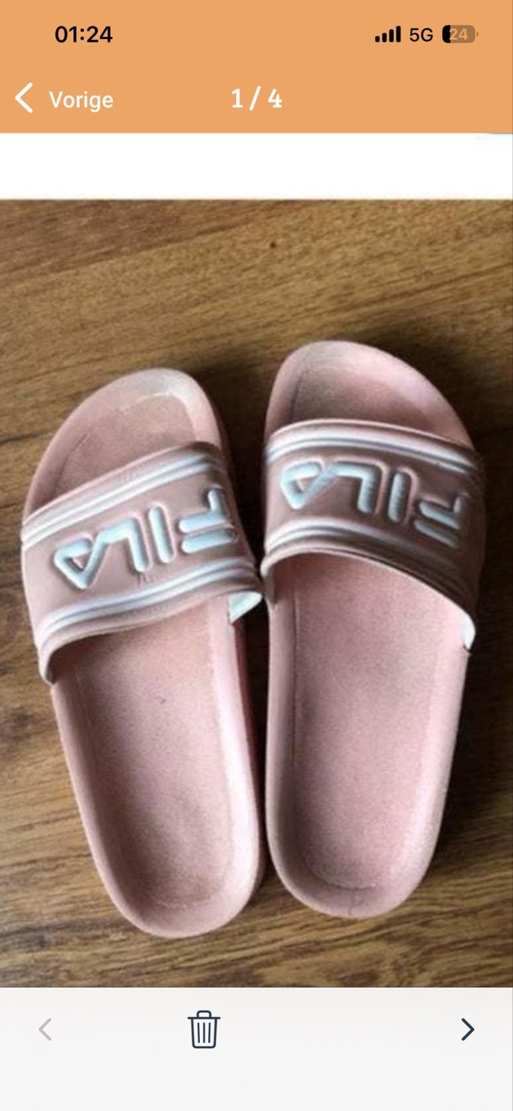 Fila Slippers Roze Maat 35 - Comfortabel & Stijlvol, Slippers, Ophalen of Verzenden, Roze, Gedragen