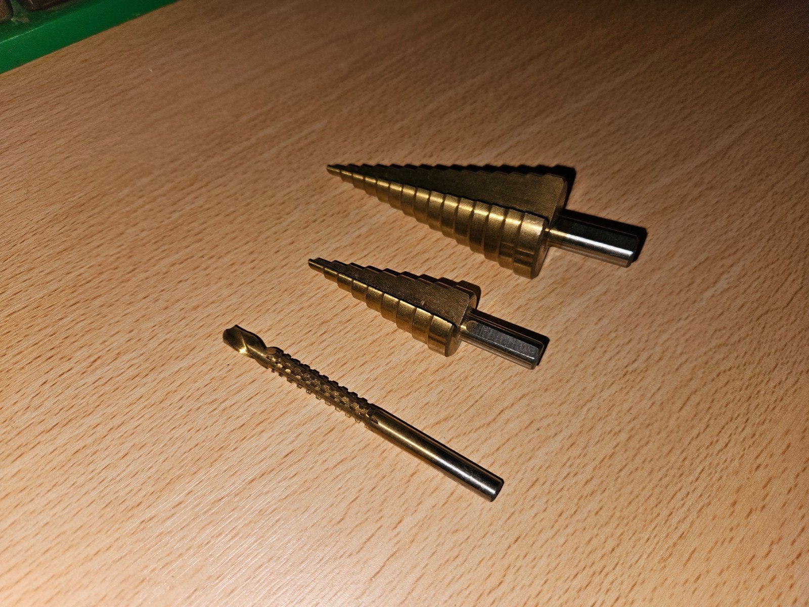 Boorset: 2x Conische Boor & 1x Spiraalboor, Ophalen of Verzenden, Gebruikt, Overige typen