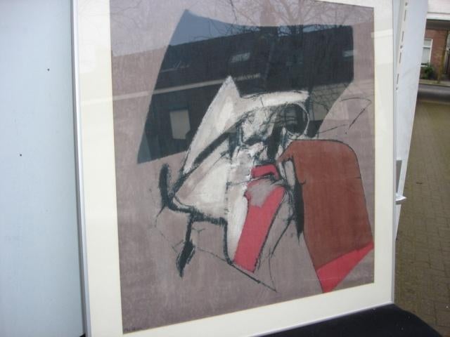Abstract werk Albert Bitran uit de jaren 80 / 90, Ophalen