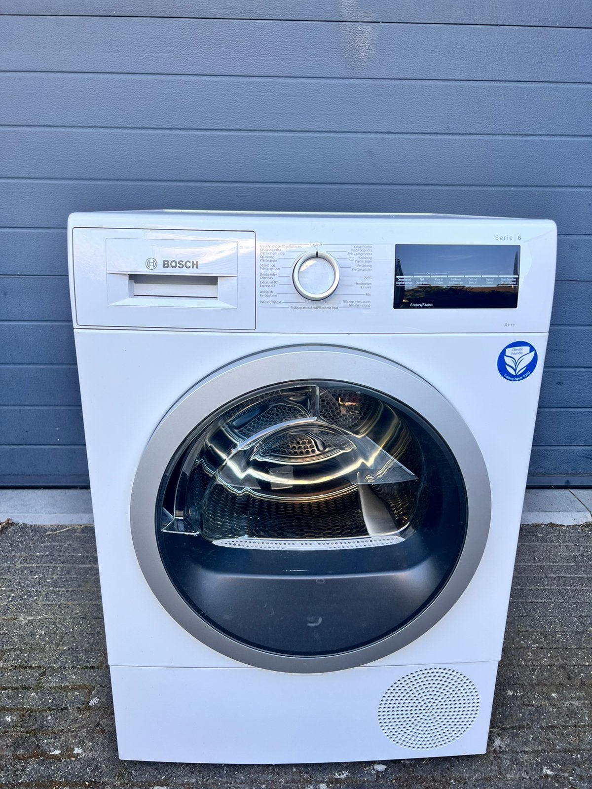 Bosch Serie 6 warmtepomp droogkast 8 kg – A+++ –, Ophalen, Gebruikt, Minder dan 85 cm, 8 tot 10 kg