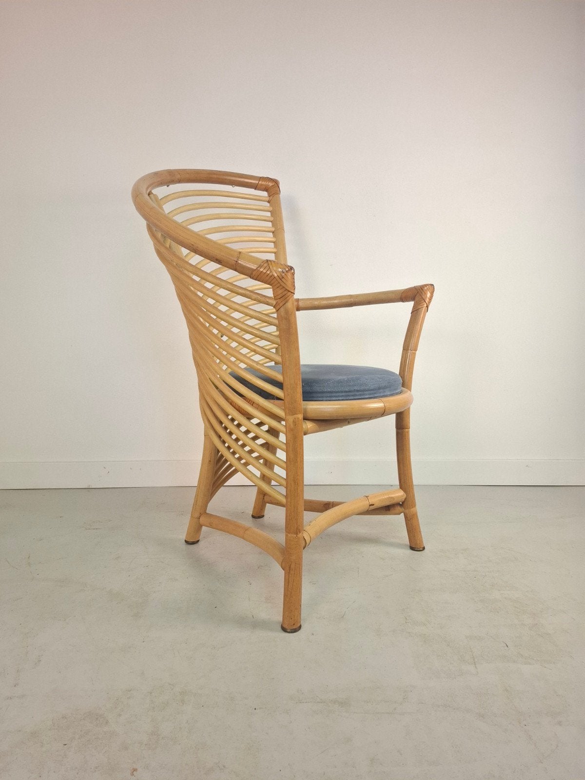 4x Vintage design stoelen Flechtatelier Schütz, Ophalen of Verzenden, Bruin, Leer