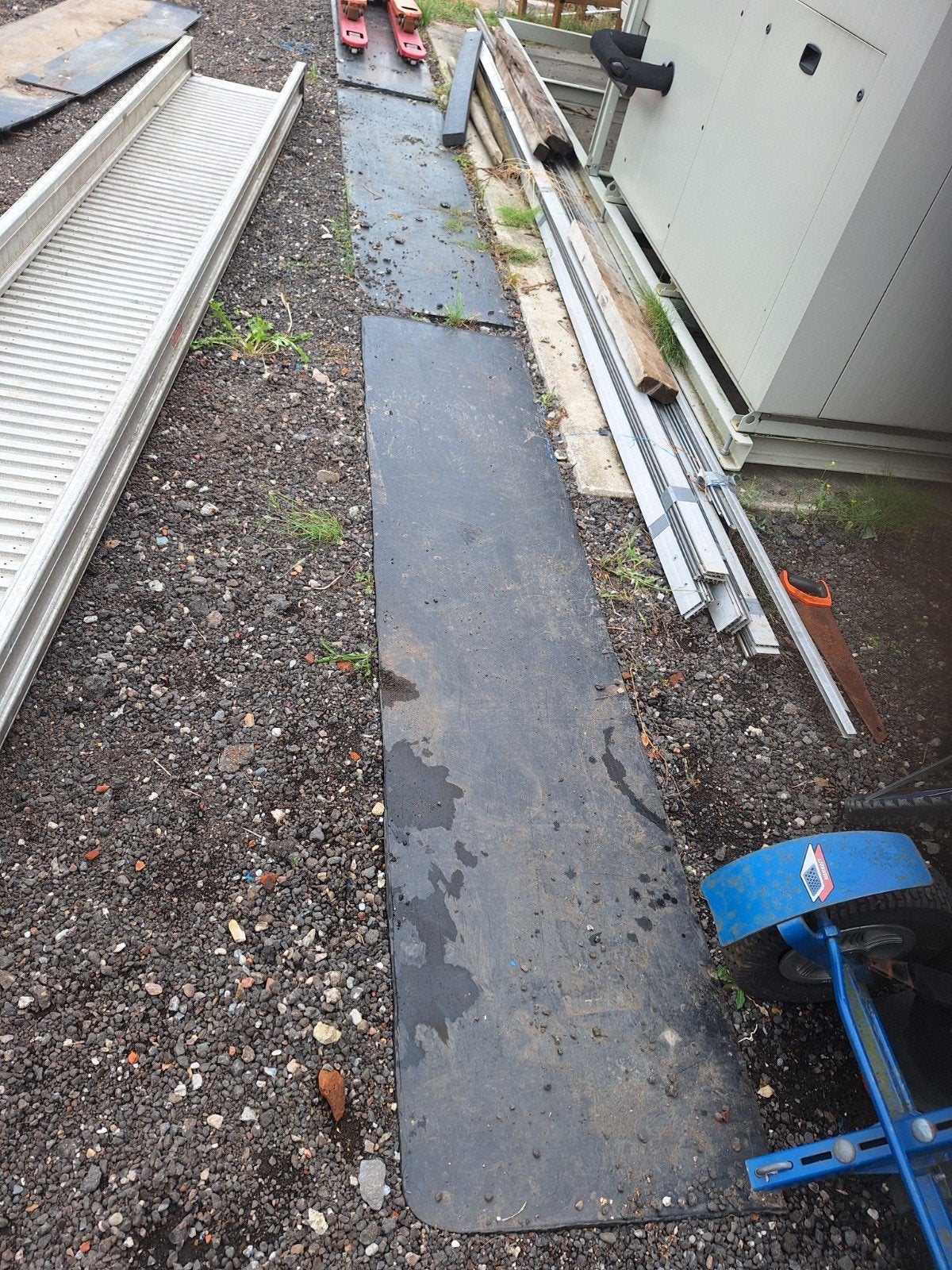 kunstof rijplaten, partijtje hdpe platen, Doe-het-zelf en Verbouw, Overige Doe-het-zelf en Verbouw, Ophalen, Gebruikt