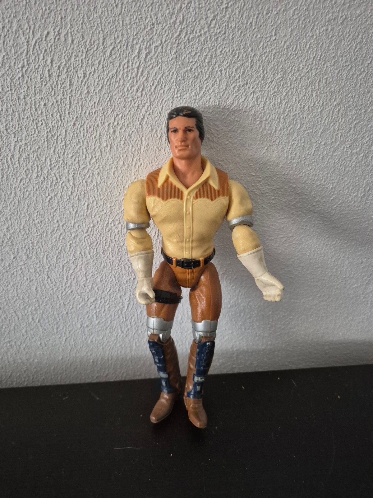 Vintage Actiefiguur Cowboy met Mechanische Armen, Kinderen en Baby's, Ophalen of Verzenden, Gebruikt