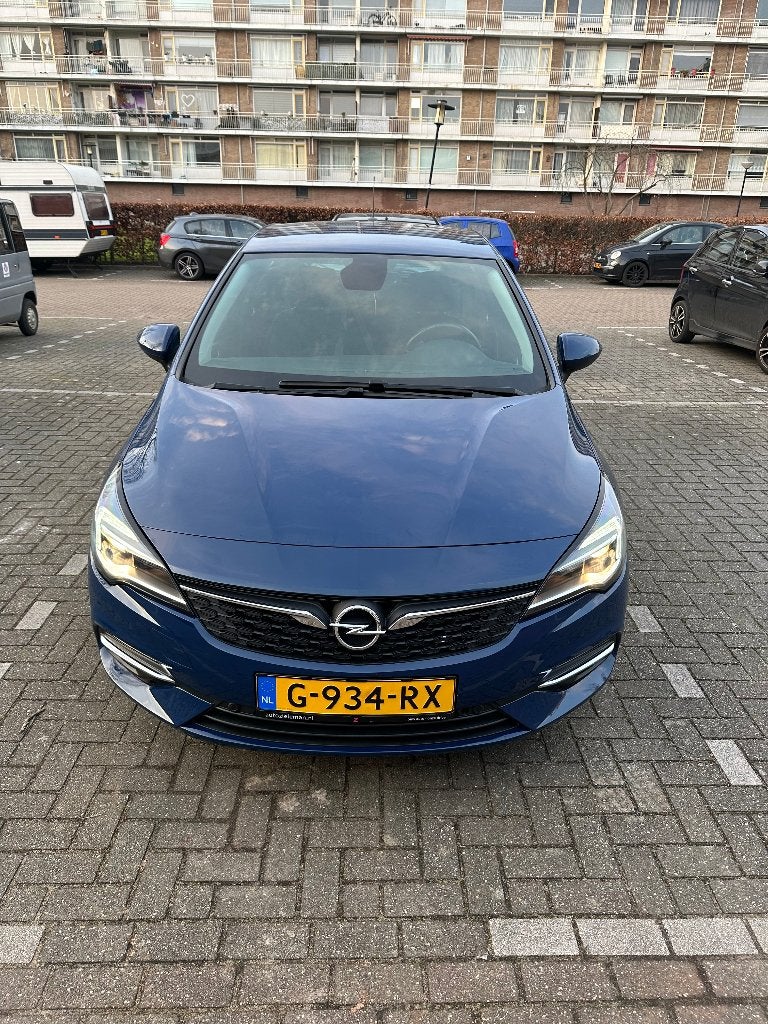Opel Astra 1.2 Turbo 130pk Start/stop 2019 Blauw,NAP, Voorwielaandrijving, 1350 kg, Stof, Zwart