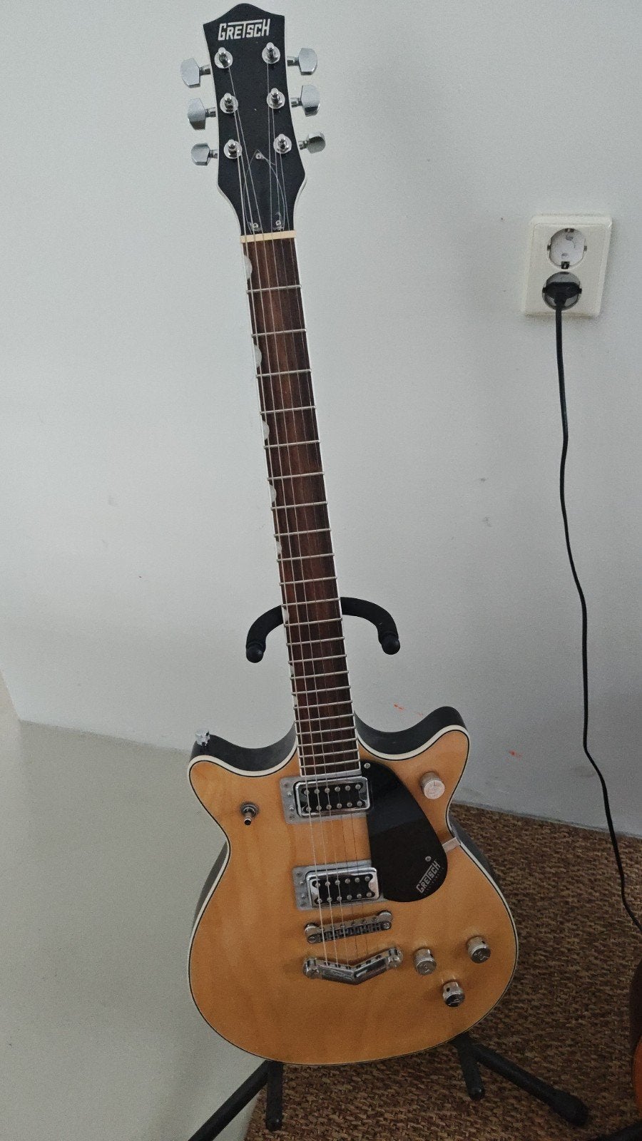 Gretsch G5222 Electromatic Double jet BT aged - Zo goed als, Muziek en Instrumenten, Ophalen of Verzenden, Zo goed als nieuw, Solid body