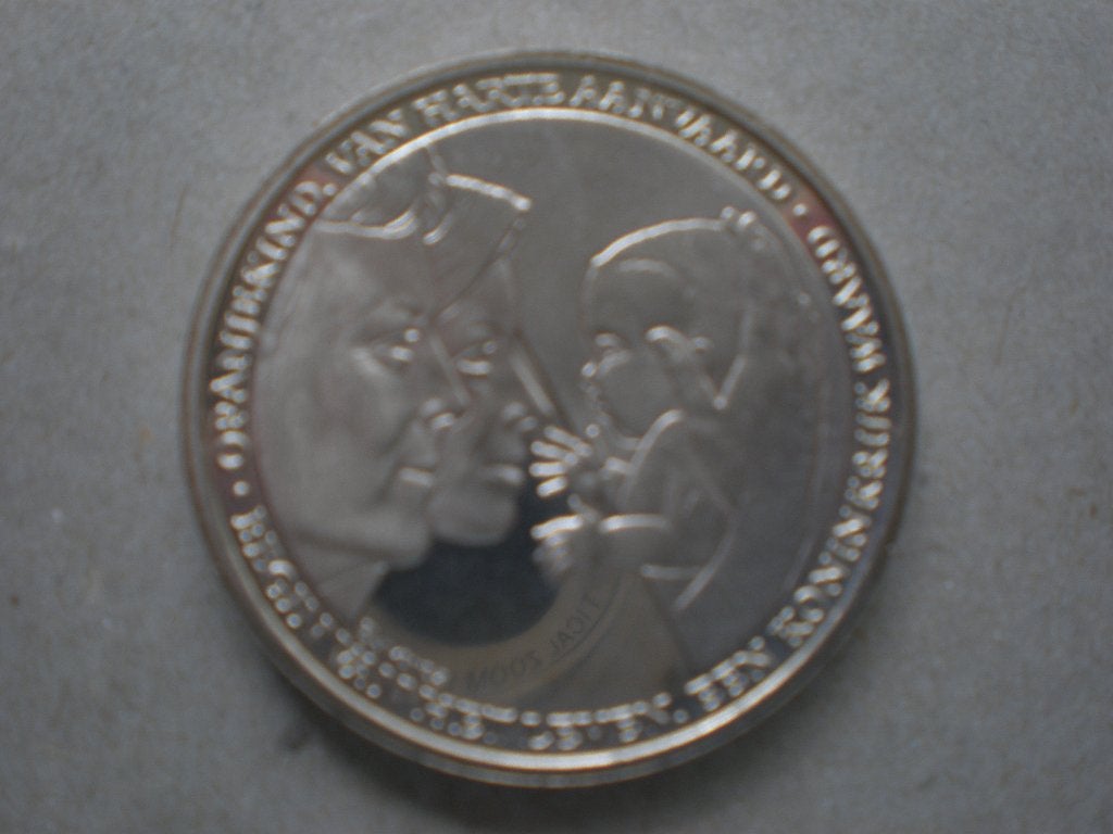 Geboorte penning Prinses Catharina Amalia 7-12-2003, Koningin Beatrix, Zilver, Losse munt, Overige waardes