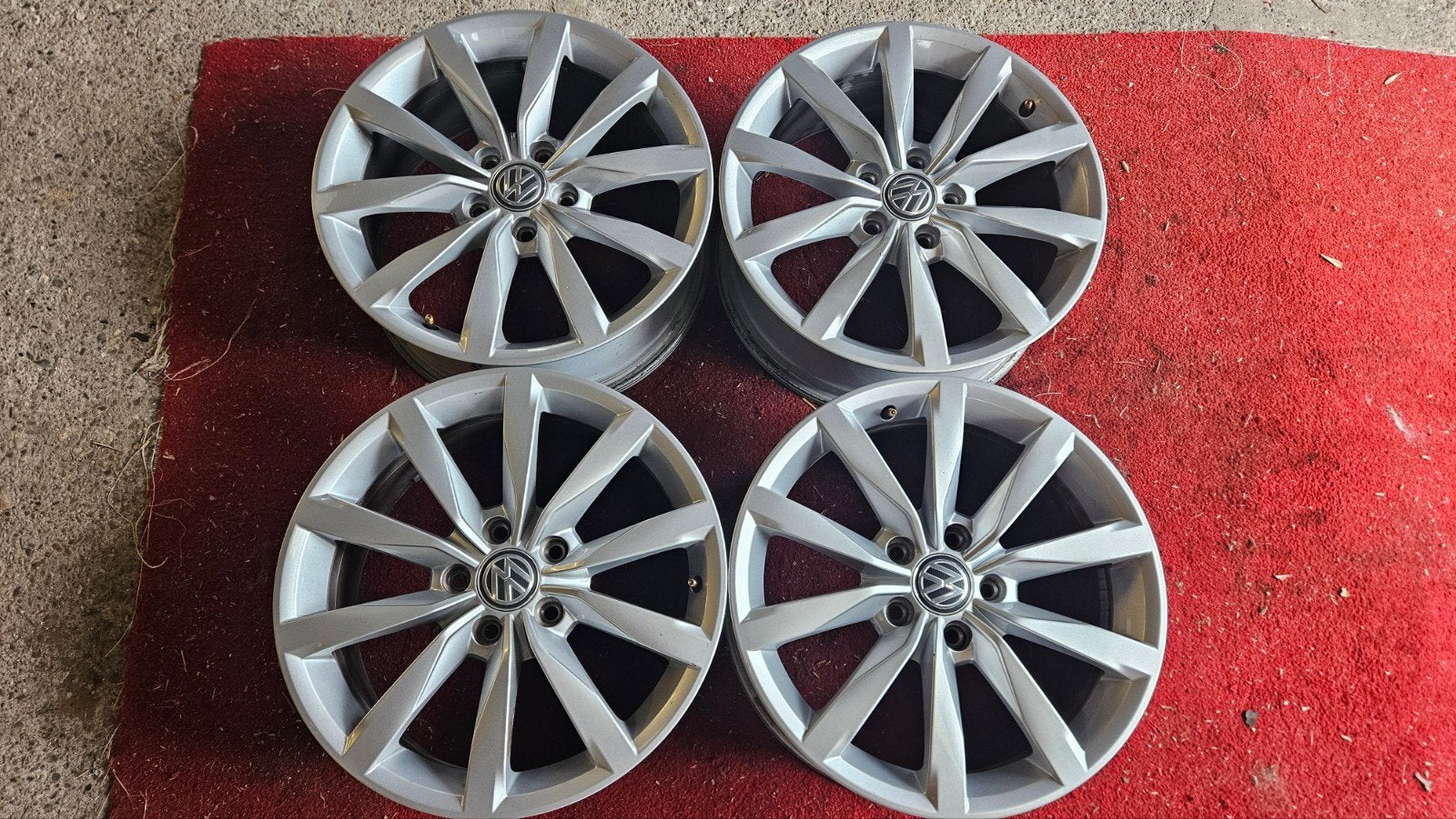 Zgan set vw Golf Djion velgen 17 inch 5 x 112, Gebruikt, Velg(en), 17 inch, Ophalen of Verzenden